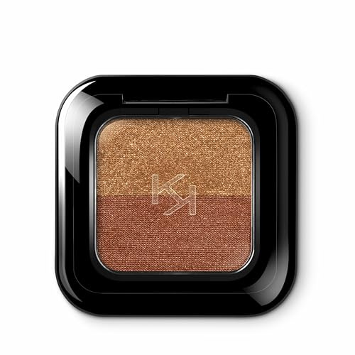 KIKO Milano Bright Duo Eyeshadow 14, Duo-Lidschatten Mit Großzügiger Und Intensiver Farbabgabe