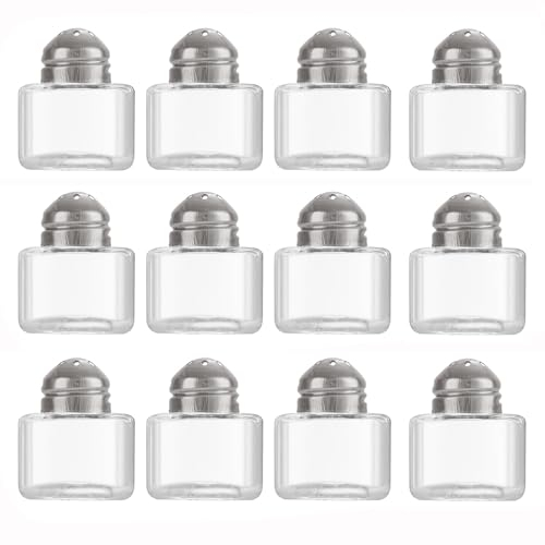 Aipeeo Salz und Pfeffer Set, 12 Stück Salzstreuer, tragbar