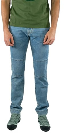 Jeanstrack Roca Pantalón Trekking y Escalada para Hombre, Elástico y Resistente – Pantalón para Senderismo – Pantalón Casual – Comodidad, Estilo para Montaña (L, BASALTO)