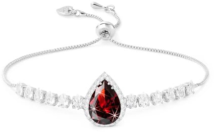 Linawe Edelstein Diamanten Armband Damen, Glitzer Armkette Schmuck, Kristall Damenarmband Jewelry, Tennisarmband, Erhältlich in 14-karätigem Gold-, Roségold- und Silbertönen