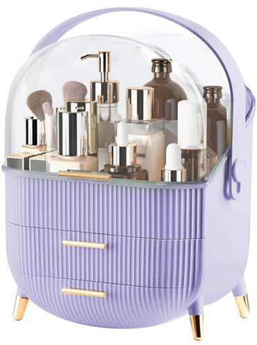 LZDMY Makeup Organiser Storage, Skincare Organiser Drawers Beauty Holder Cosmetic Organizer for Bathroom, DressingTable Organisers Dustproof Waterproof
