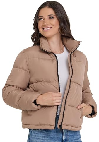 Steve Madden Cropped Puffer Jacket - Trendy Warm Winter Coats for Women