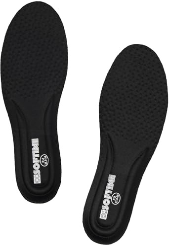CCSOFTIME Komfort-Innersulor av minnesskum för män och kvinnor, Innersula Sportskor Sneakers Sport Arbetsstövlar, Mjuka Stötdämpande Innersulor, Svarta 39,5/40EU