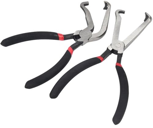 Nayubo Pinces de Déconnexion Électrique 2Pcs pour Voitures, Pinces de Retrait de Connecteur Électrique Ensemble d'Outils Automobiles pour Injecteurs de Carburant, Capteurs (Noir)