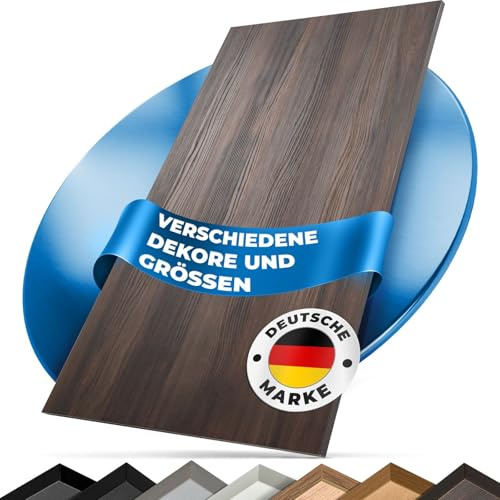 Tischplatte 160x80 | Arbeitsplatte, Küchenplatte, Schreibtischplatte aus Holz | Dekorplatte in Holz-Optik oder Unidekor für Tischbau | Esstischplatte, Küchenarbeitsplatte, Bürotisch & mehr