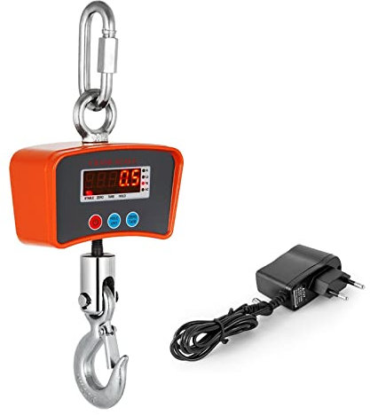 Bilancia for gru digitale da 1000 kg con gancio for appendere telecomando Mini bascula bilancia gadget di precisione strumenti industria pesante