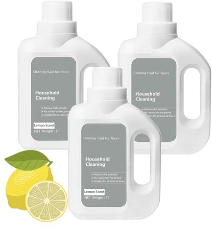 Gcbhfjrcyz Soluzione Detergente for Pavimenti 1L, Compatibile con Xiaomi X20+ /X20 Plus/1S/1C/STYTJ01ZHM T1/STYTJ02YM Robot Aspirapolvere, Lavapavimenti Specializzato(3bottle)