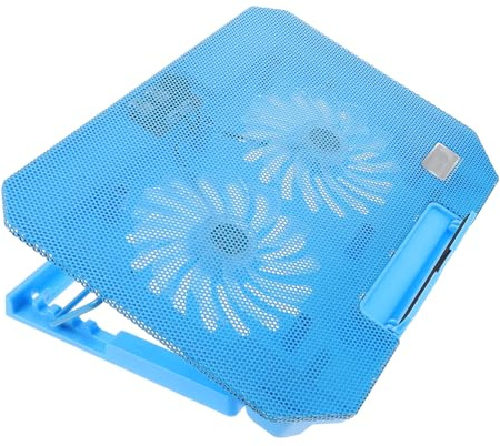 VERDANVERSE Supporto Raffreddamento Laptop Ergonomico con Ventilazione Base Regolabile con Ventole Silenziose e Porte USB per Stabile e Antiscivolo