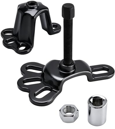 FreeTec Universal Radnaben- und Achsabzieher Set | Vorderachse 95.25-114.3 mm, Hinterachse 114.3-139.7 mm | Flansch Abzieher Werkzeug mit 5/8 x 18 Druckschraube & Stecknuss