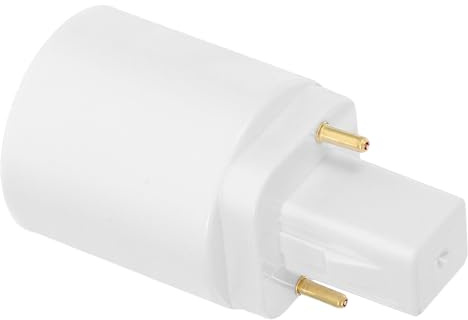 GLEAVI Adattatore Portalampada G24D a E27 2 Pin Convertitore Base Lampadina LED Accessorio per Illuminazione Compatibile Ac100-230V Installazione Rapida per Uso Residenziale e