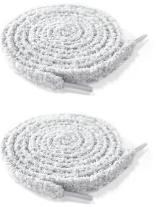 UamGlsob luddiga skosnören för sneakers, 10 mm (2/5 tum) söta breda tjocka fluffiga skosnöre strängar för vardagsskor