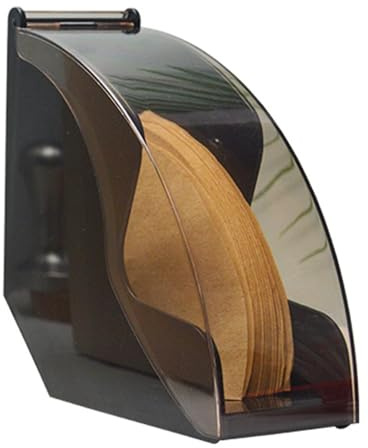Kaffefilterhållare, 2-pack flerfärgade kaffefilterpappershållare for förvaring och droppställ for hem och kaféer(Black)