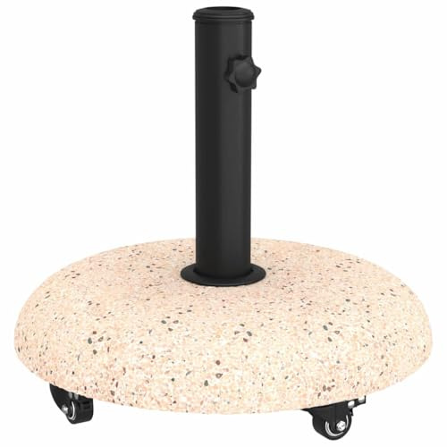 Solivagant Pied de Parasol Jaune Ø 45 x 40 cm Béton,(21.75 KG)