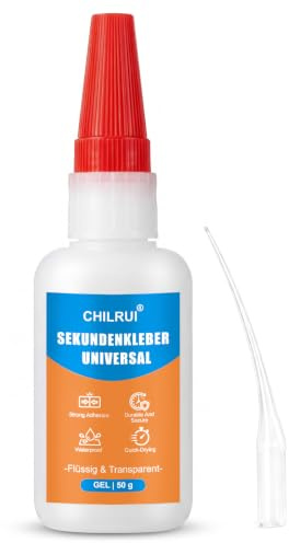 Super Glue 50 g,Pegamento Fuerte,Superpegamento Gel Extra Fuerte
