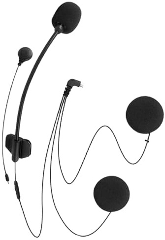 Cuffie a 8 Pin Microfono Altoparlante Auricolare Cavo per citofono Moto, per Freedconn TCOM-SC/TCOM-VB/T-Max/FDC Moto Casco Bluetooth interfono Intercom (Cuffie a 8 Pin)