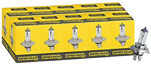 Brehma 90113 10X H4 Halogen Lampe 24V 75/70W P43t