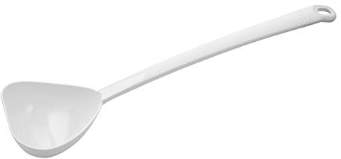Dr. Oetker 2713 Schöpflöffel 30 cm Pure White, Küchenhelfer mit elegantem Design aus Nylon, Löffel für beschichtete Töpfe und Pfannen-hitzebeständig & spülmaschinengeeignet Farbe:weiß Menge: 1 Stück