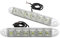 Riloer Lot de 2 feux de circulation diurne 6 LED haute puissance, feux de route universels brouillard lumière de bande de voiture blanche à DRL conduisant des feux de jour antibrouillard