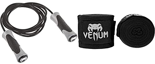 Venum Erwachsene Springseil Challenger, Black, One Size