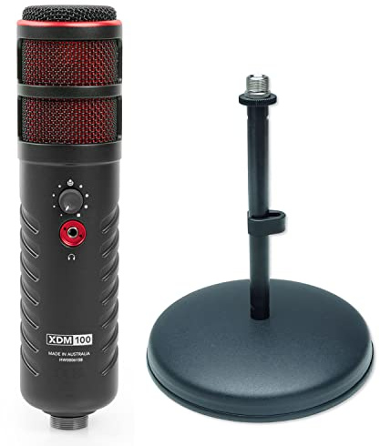 Rode X XDM-100 USB-Sprechermikrofon + keepdrum MS032 Tischstativ