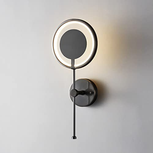 Jadssox LED Wandleuchten Beleuchtung Kupfer Wandleuchte Geometrische Festverdrahtete Leuchte, Moderne Wandleuchten 26W Wandfluter Für Wohnzimmer Schlafzimmer Flur, 3 Farbmodus
