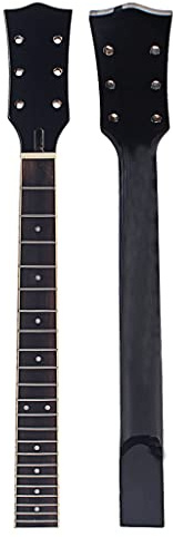 Ogdni E-Gitarrenhals DIY für Gibson LP Gitarren Teile Ersatz Ersatz-Set für Gitarrenhals, 22 Bünde Mahagoni-Palisander, Griffbrett, Gitarrenhals, Standard-Stil, Rosenholz-Griffbrett (GS403)