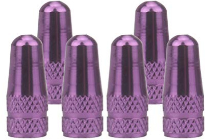 SENZEAL 6 uds Tapas de válvula Bicicleta Francesa neumático aleación de Aluminio Morado