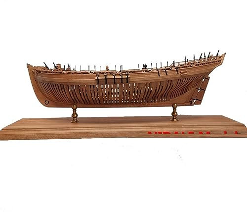 PUCIO Modellbausatz Schiff Model Schiff Maßstab 1:96, Klassischer Russischer Holzschiffmodellbausatz, Ingermanland 1715 Schiffsmodell Aus Holz