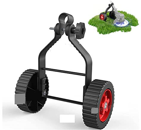 VCHICS Tragbare Heckenschere Grasschere, Universeller Rasentrimmer, Grasfresser, Unkrautschneider, verstellbares Stützrad-Set for kabellosen Rasentrimmer Leicht, einfach zu bedienen