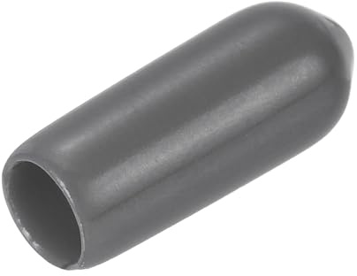 sourcing map 20pcs Rubber End Caps 4mm ID Vinyl Bolt Cap Cover Dark Grey | Thread Protectors,pvc round screw protective