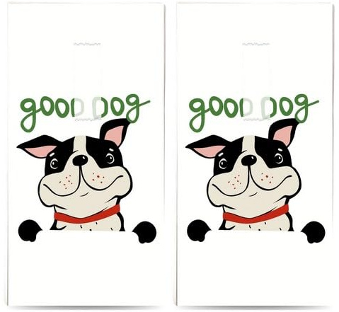 20 einzelne Taschentücher Tiermotive Guter Hund. 2 Packungen mit 10 einzelnen Papiertaschentücher bedruckt als Geschenk.