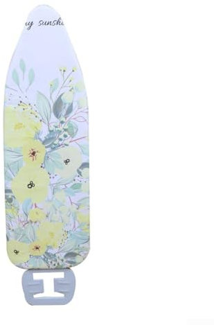 Extra breiter großer Bügelbrettbezug, isolierter Bügelbrettbezug, 140 x 50 cm, Bügelbrettbezug, Polyesterverbund-Baumwolle, dicke Polsterung, Bügelbrettbezug (rosa Federn)