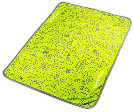 Skoda 6U0084503 Kinderdecke 100x75cm Decke Krabbeldecke Schmusedecke