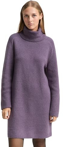 TOM TAILOR Denim damklänning, 39153 – Mörk lavendel melerad, S