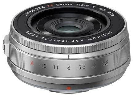 FUJIFILM FUJINON XF23mmF2.8 R WR Lens, Silver