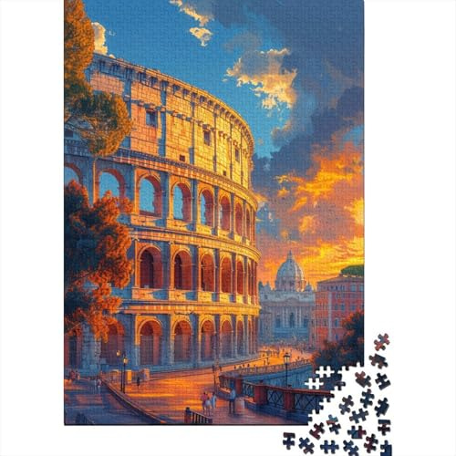 1000 Piece The Colosseum in Rome Jigsaw Puzzles for Adults Jigsaw Puzzle 1000 Pieces Jigsaws Adults Puzzles Gifts 38x26cm/1000pcs