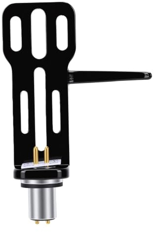 Sxhlseller Cabezal de Tocadiscos para Serie SL 1200 SL 1210, Cabezal de Cartucho de Tocadiscos de Metal con Elevación de Dedo, Reemplazo de Cabezales de Phono (BLACK)