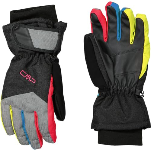 CMP Guantes 3M Thinsulate 3.000 6524827J Guantes, Unisex niños, Nero-B.Jewel-Strawberry, 5