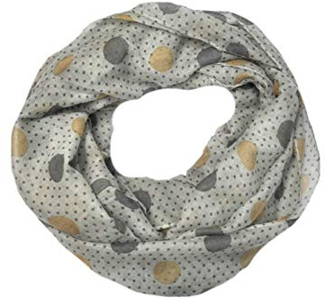Euly Loop Schal Loopschal Rundschal Schlauchschal Tuch Tücher Damenschal Geometrische Punkte (Punkte Moos)