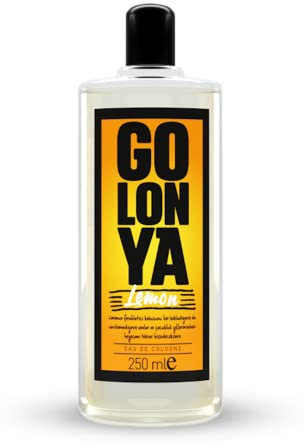 Golonya - LEMON - Flacon d'Eau de Cologne Rafraîchissant - Senteur Citron - Parfum Unisex - 250ml