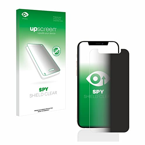 upscreen Blickschutzfolie für Apple iPhone 12 mini | Anti-Spy Displayschutz Made in Germany Privacy Screen Protector Sichtschutz Blaulichtfilter Klare Folie