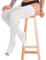 invera Anti Embolism Compression Stockings, Thigh High Unisex Ted Hose Socks 15-20 mmHg Moderate Level, White, M (1 Pair)