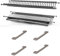 Di IDOR STORE Escurreplatos de acero inoxidable de 76 cm de longitud variable de 73 cm a 78 cm con soportes laterales para armarios de 80 cm. Fabricado en Italia