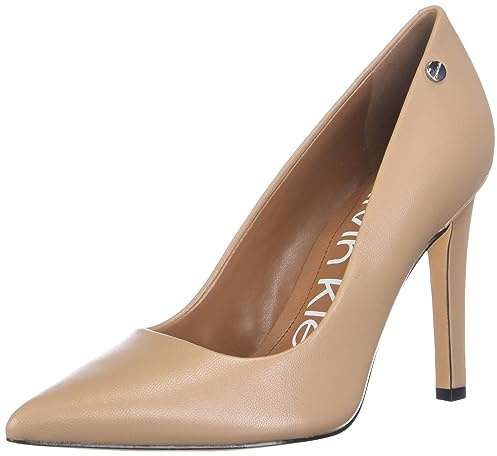 Calvin Klein Damen Brady Pumps, Desert Sand Leather 270, 37.5 EU