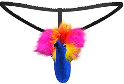 Zhiyao Einstellbare Herren String Stretch Fairy Männer Cartoon Vogel Tanga Unterwäsche Pouch Slips Strings Lustige Low-Rise G-String Sexy Straps Body Strap Thongs Bodysuit Lover Geschenk