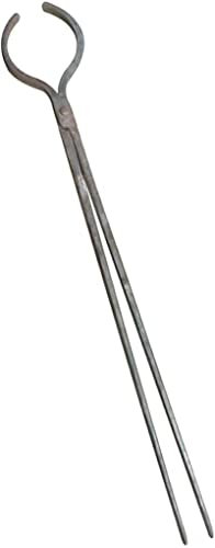 Tenazas de herrero,Tenaza de forja Ponga De Herrero Tong's Tong Round Blacksmiths Tong Tong Aluminio Tonks Alta Temperatura REBIERTA DE 6-15cm De Herrero For El Ingeniero Herrero Forge