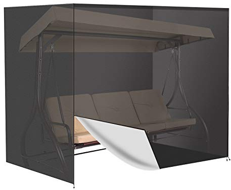 FUMYIDA Schutzhülle für Hollywoodschaukel, 3-Sitzer, 220 x 125 x 175 cm, wasserdicht, Oxford, Abdeckplane für Hollywoodschaukel, UV-Schutz, für Schaukel außen