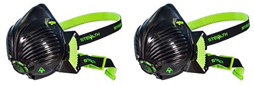 Stealth Mask P3 M/L Dust Mask Respirator, HEPAC Replaceable Filters, 99.99% Particle Filtration & Stealth Mask P3 S/M Dust Mask Respirator, HEPAC Replaceable Filters, 99.99% Particle Filtration