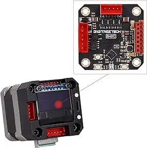 BIGTREETECH S42C V1.1 High Speed Closed Loop Driver Control Board 42 Stepper Motor Prevent Multi-Step and Losing Steps with Low Heat Generation for 3D Printer (S42C V1.1+Metal Protective Cover+Motor)