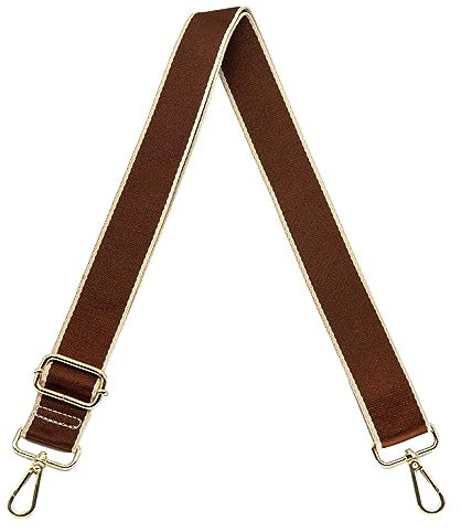 S&loyoe Ersatzriemen für Umhängetaschen, verstellbar, breit, Gitarrengurte für Handtaschen, 3,8 cm, Farbe: Braun, Large